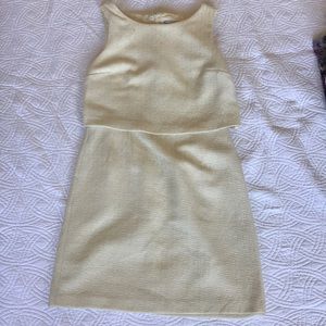Ivory banana republic dress